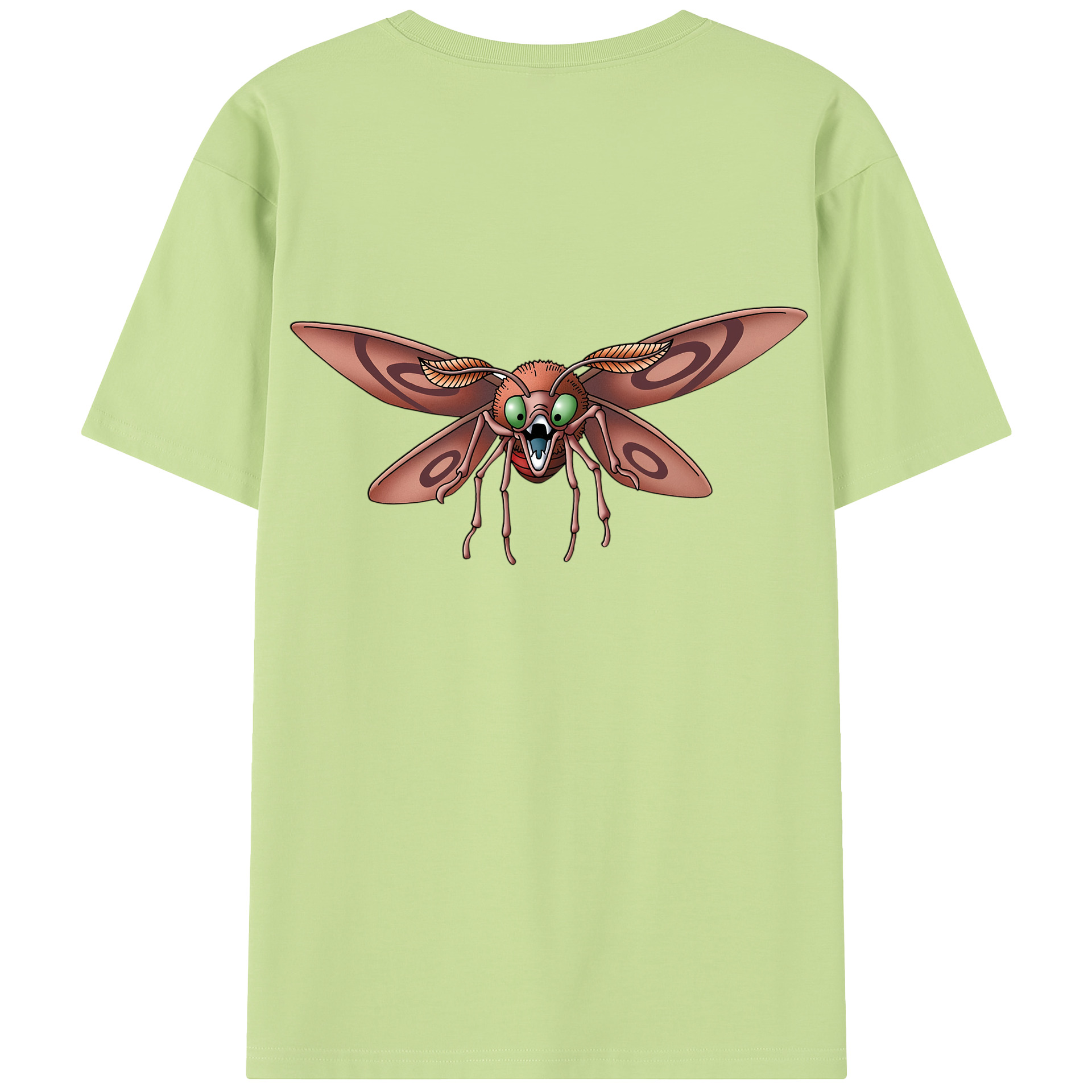 （画像用） ドラゴンクエスト Doragon Kuesuto Dragon Quest 綿100％半袖Tシャツ（背面プリント）